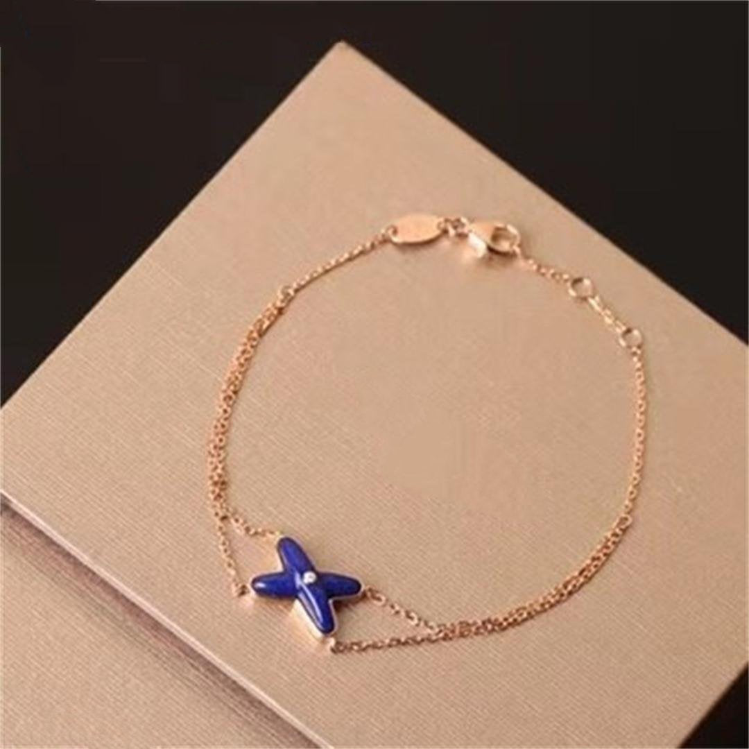 [Violet JW]JEUX BRACELET LAPIS PINK GOLD 1 DIAMOND