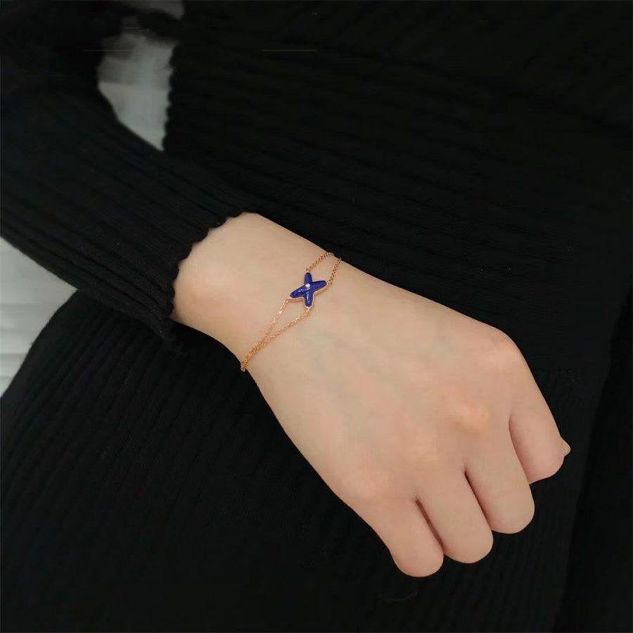 [Violet JW]JEUX BRACELET LAPIS PINK GOLD 1 DIAMOND