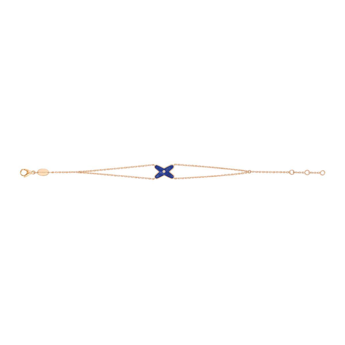 [Violet JW]JEUX BRACELET LAPIS PINK GOLD 1 DIAMOND