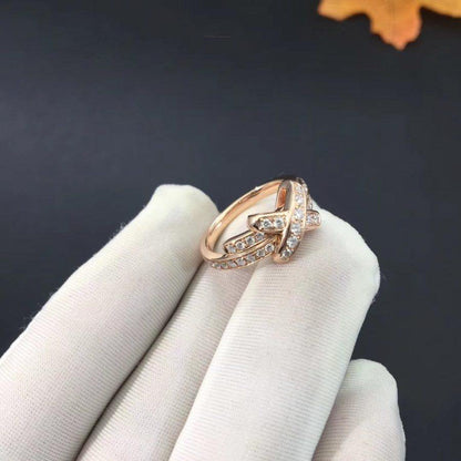 [Violet JW]JEUX DE RING PINK GOLD DIAMOND