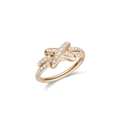 [Violet JW]JEUX DE RING PINK GOLD DIAMOND