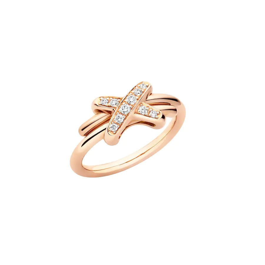 [Violet JW]JEUX DE PINK GOLD DIAMOND RING