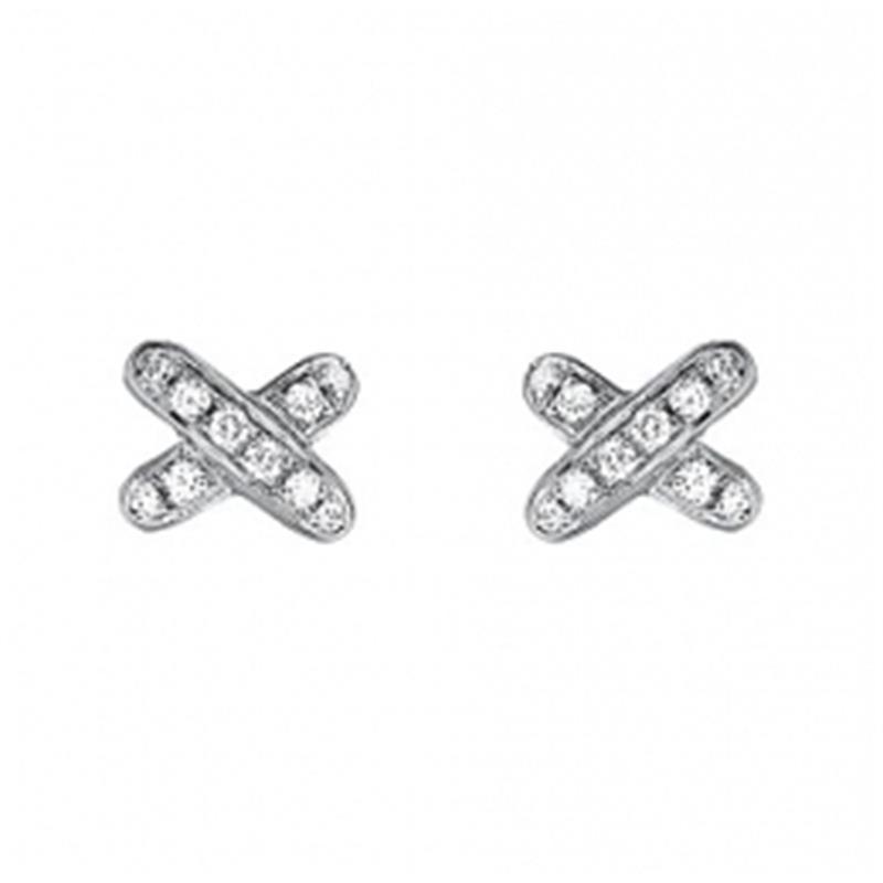 [Violet JW]JEUX DE DIAMOND EARRINGS