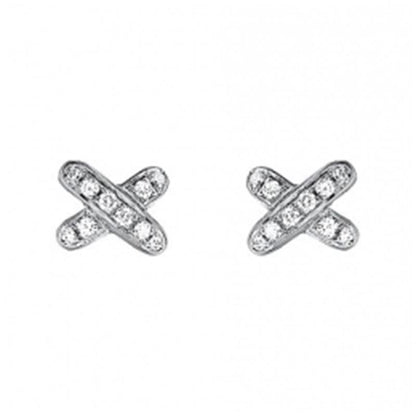 [Violet JW]JEUX DE DIAMOND EARRINGS