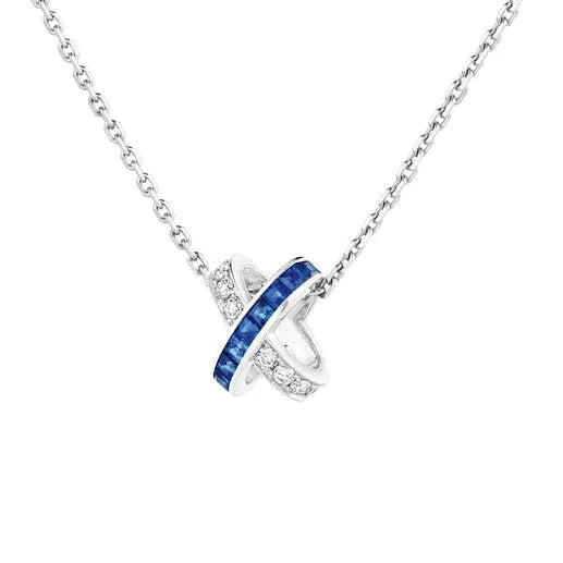 [Violet JW]LIENS DIAMOND SILVER NECKLACE