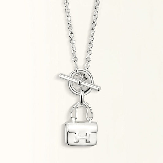 [Violet JW]POP H PEDANT SILVER NECKLACE