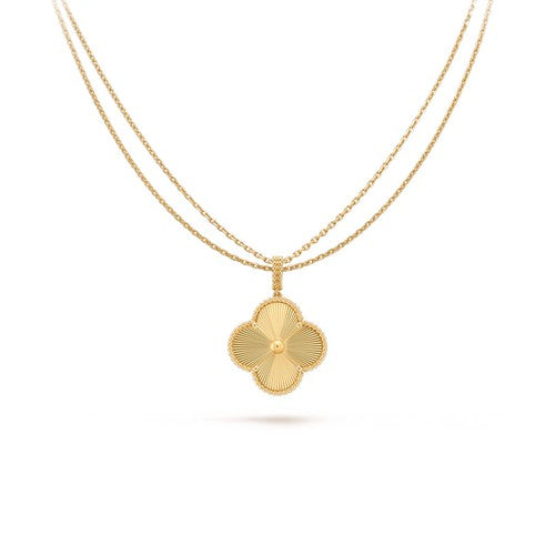 [Violet JW]CLOVER 25MM PEDANT NECKLACE GOLD