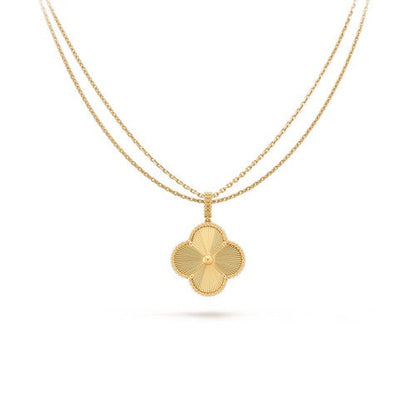[Violet JW]CLOVER 25MM PEDANT NECKLACE GOLD