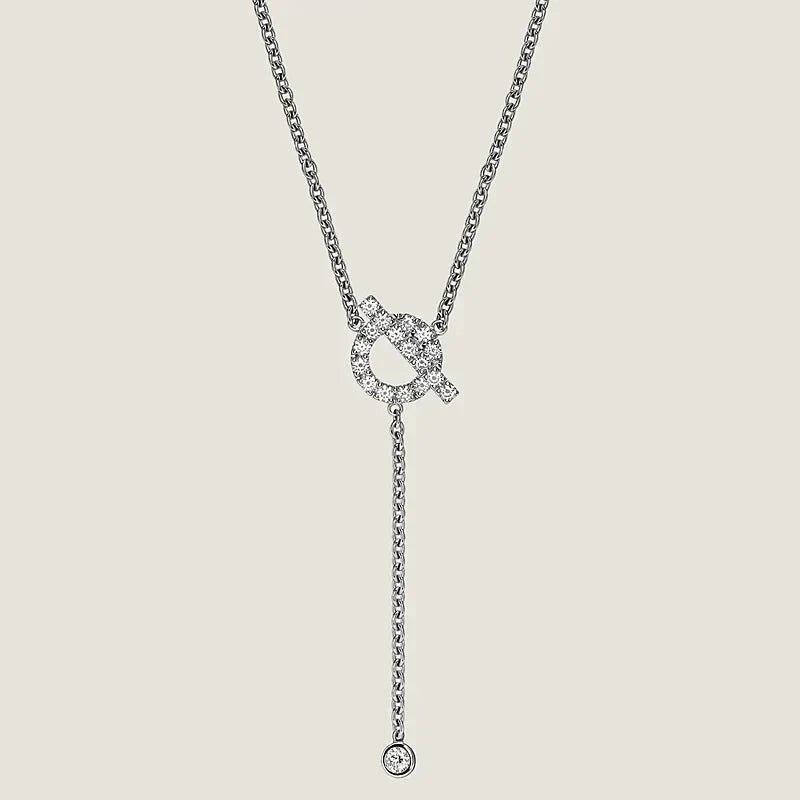 [Violet JW]FINESSE SILVER DIAMOND NECKLACE