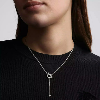 [Violet JW]FINESSE SILVER DIAMOND NECKLACE