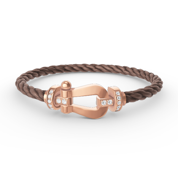 [Violet JW]FORCE LARGE HORSESHOE HALF DIAMOND BRACELET ROSE GOLD