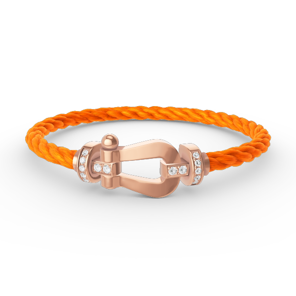 [Violet JW]FORCE LARGE HORSESHOE HALF DIAMOND BRACELET ROSE GOLD