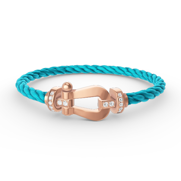 [Violet JW]FORCE LARGE HORSESHOE HALF DIAMOND BRACELET ROSE GOLD