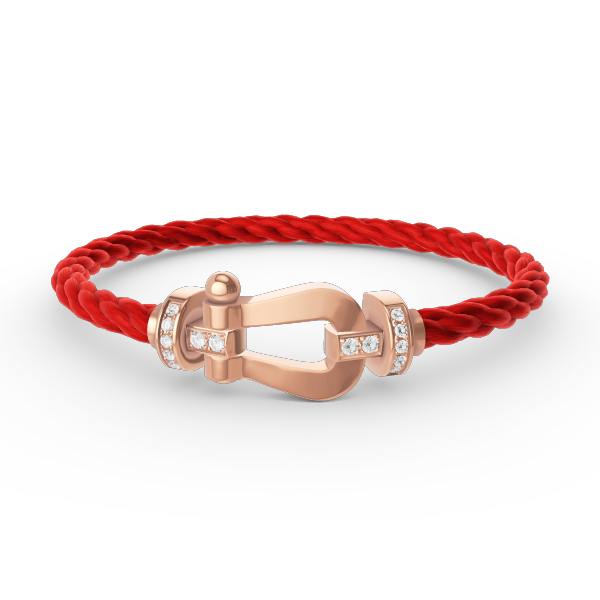 [Violet JW]FORCE LARGE HORSESHOE HALF DIAMOND BRACELET ROSE GOLD
