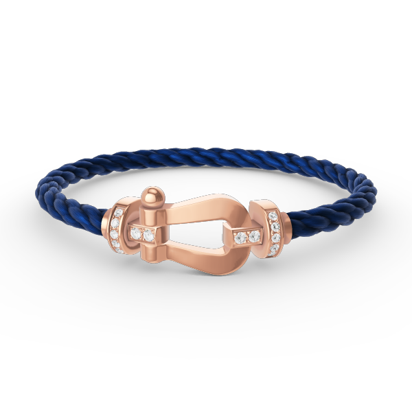 [Violet JW]FORCE LARGE HORSESHOE HALF DIAMOND BRACELET ROSE GOLD