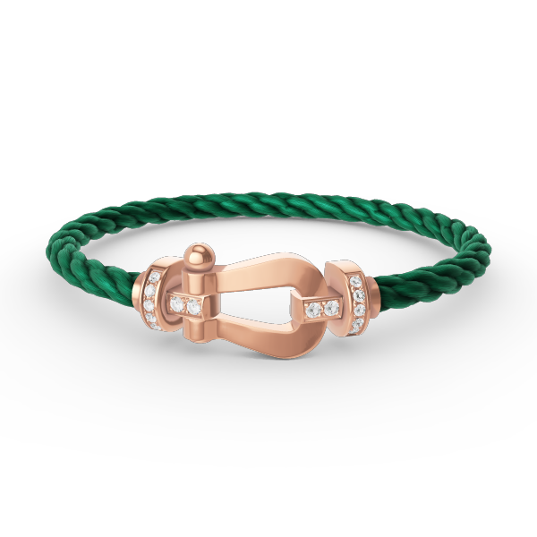 [Violet JW]FORCE LARGE HORSESHOE HALF DIAMOND BRACELET ROSE GOLD