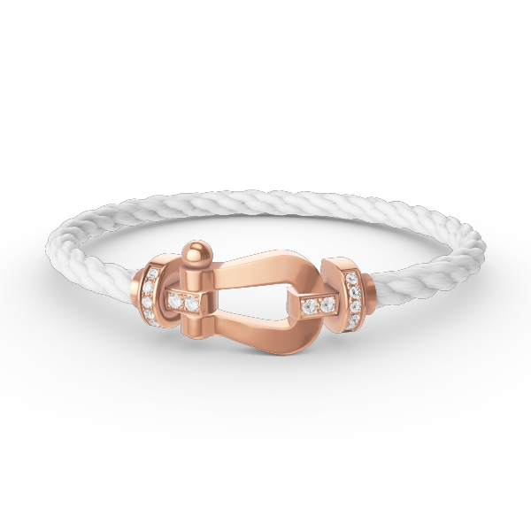 [Violet JW]FORCE LARGE HORSESHOE HALF DIAMOND BRACELET ROSE GOLD