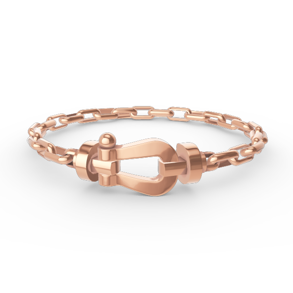 [Violet JW]FORCE LARGE HORSESHOE CLASP  METAL BRACELET