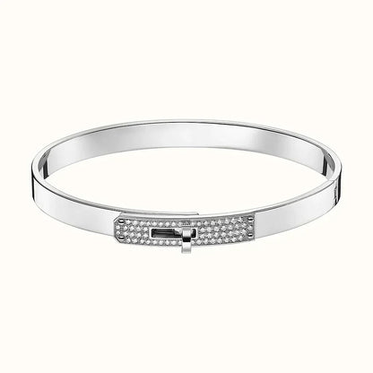 [Violet JW]KELLY SILVER DIAMOND BRACELET