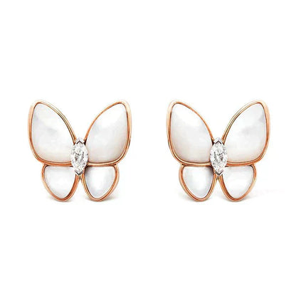 [Violet JW]BUTTERFLY MOP DIAMOND EARRINGS