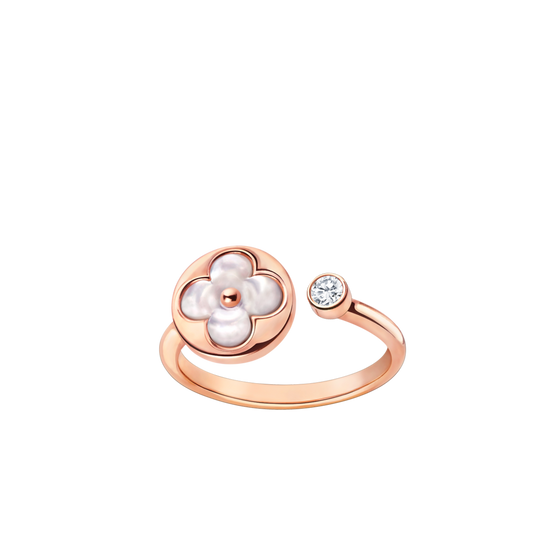 [Violet JW]SUN 1 DIAMOND PINK MOP RING
