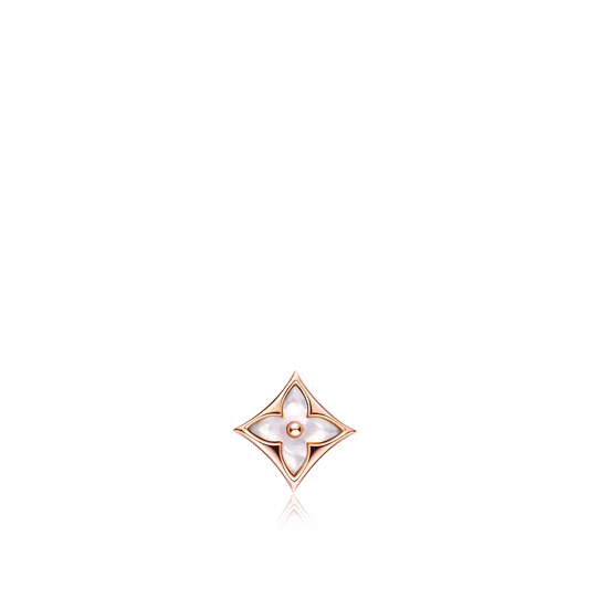 [Violet JW]STAR MOP PINK GOLD EARRINGS