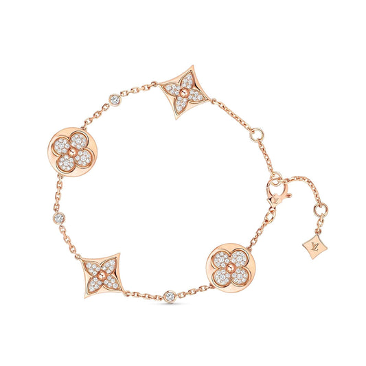 [Violet JW]STAR AND SUN 4 MOTIFS GOLD DIAMONDS BRACELET