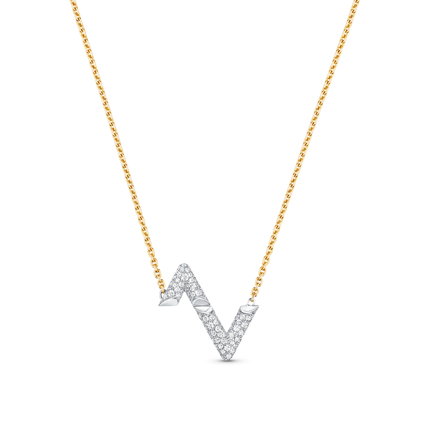 [Violet JW]VOLT SILVER DIAMOND PEDANT NECKLACE