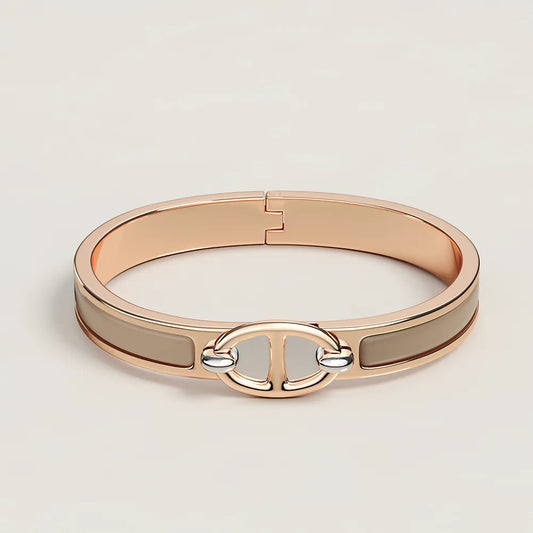[Violet JW]CLIC CHAINE PINK GOLD BRACELET