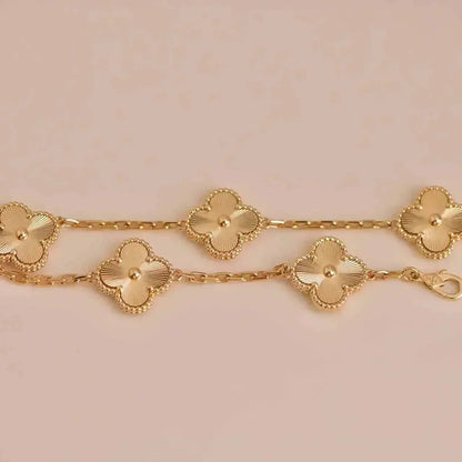 [Violet JW]CLOVER 5 FLOWERS LASER BRACELET