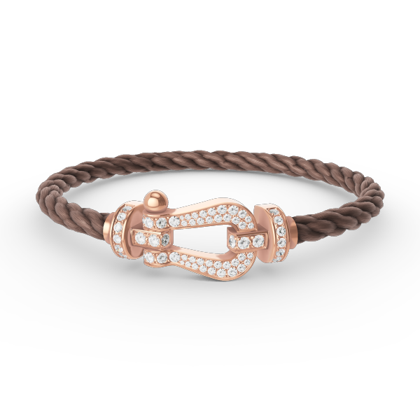 [Violet JW]FORCE LARGE HORSESHOE FULL DIAMOND BRACELET ROSE GOLD