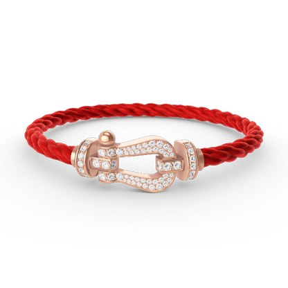 [Violet JW]FORCE LARGE HORSESHOE FULL DIAMOND BRACELET ROSE GOLD