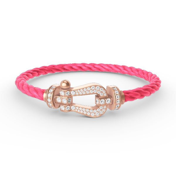 [Violet JW]FORCE LARGE HORSESHOE FULL DIAMOND BRACELET ROSE GOLD