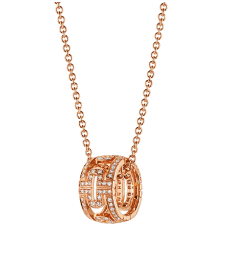 [Violet JW]PARENTESI NECKLACE PINK GOLD DIAMOND