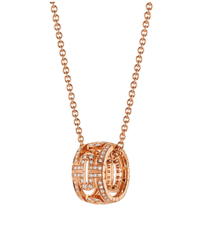 [Violet JW]PARENTESI NECKLACE PINK GOLD DIAMOND