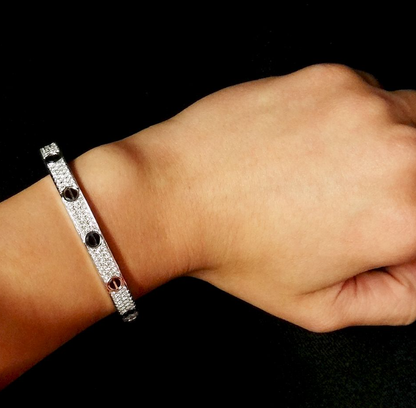 [Violet JW]LOVE BRACELET 6.1MM DIAMOND-PAVED CERAMIC