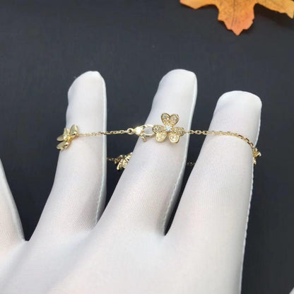 [Violet JW]FRIVOLE GOLD 5 FLOWERS BRACELET