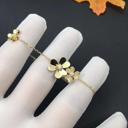 [Violet JW]FRIVOLE GOLD 5 FLOWERS BRACELET