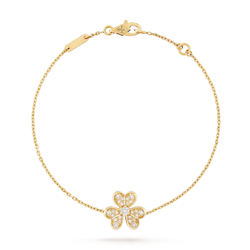 [Violet JW]FRIVOLE GOLD FLOWER DIAMOND BRACELET