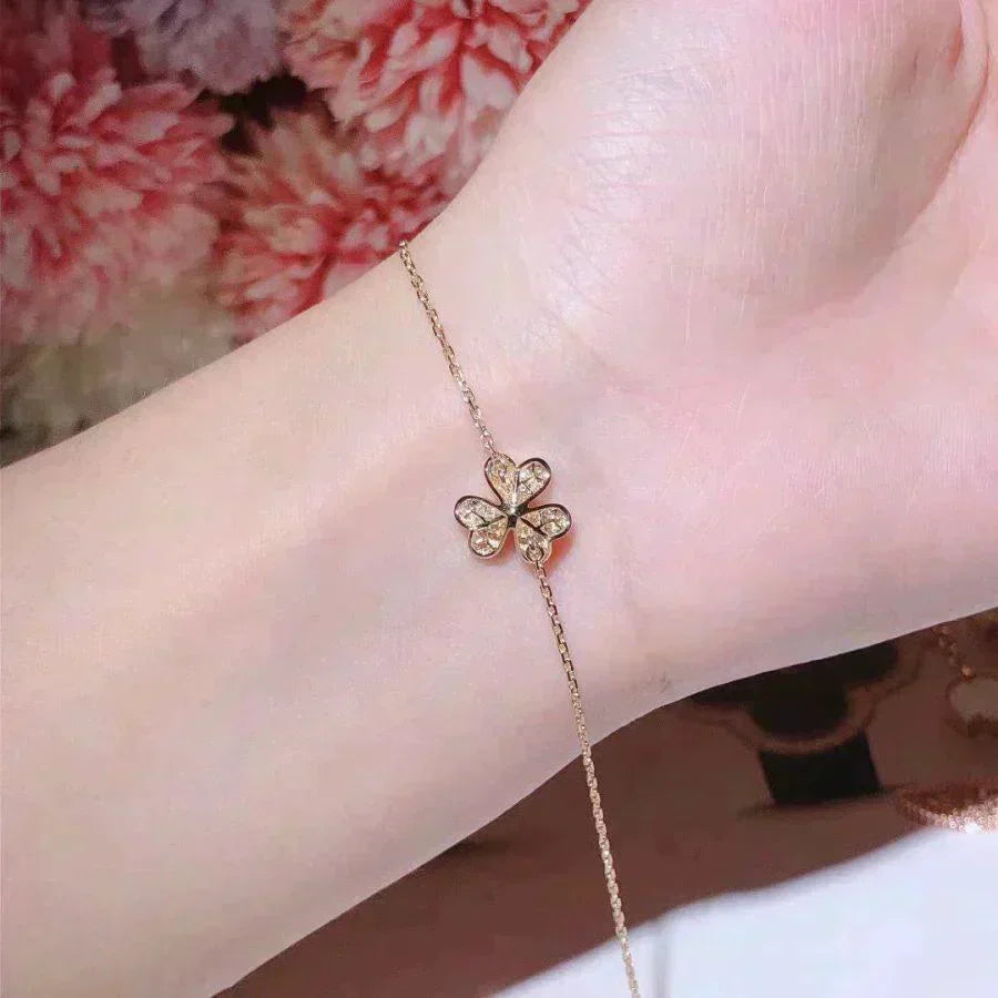 [Violet JW]FRIVOLE GOLD FLOWER DIAMOND BRACELET