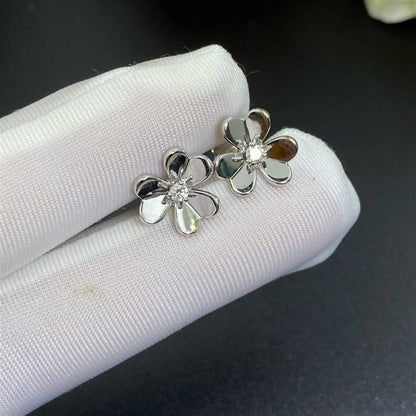 [Violet JW]FRIVOLE MINI SILVER FLOWER EARRINGS
