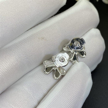 [Violet JW]FRIVOLE MINI SILVER FLOWER EARRINGS
