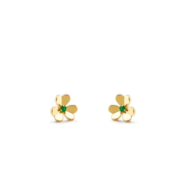 [Violet JW]FRIVOLE  FLOWER MALACHITE EARRINGS