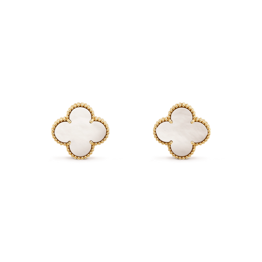 [Violet JW]CLOVER MINI GOLD EARRINGS