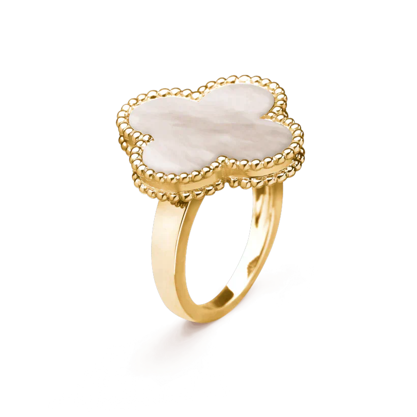[Violet JW]CLOVER WHITE MOP RING