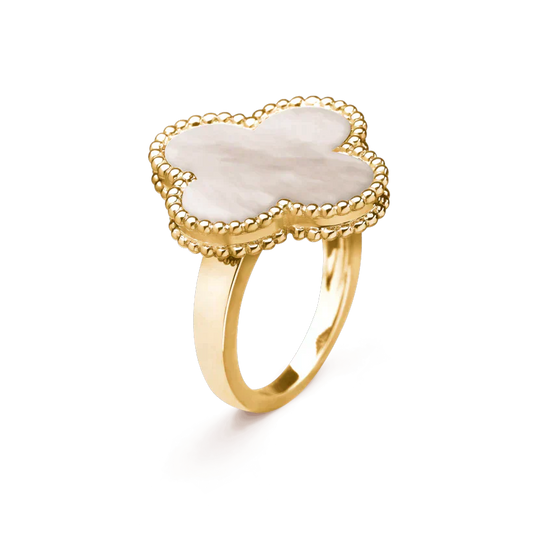 [Violet JW]CLOVER WHITE MOP RING