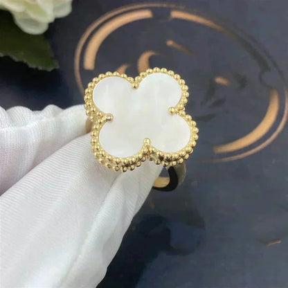 [Violet JW]CLOVER WHITE MOP RING