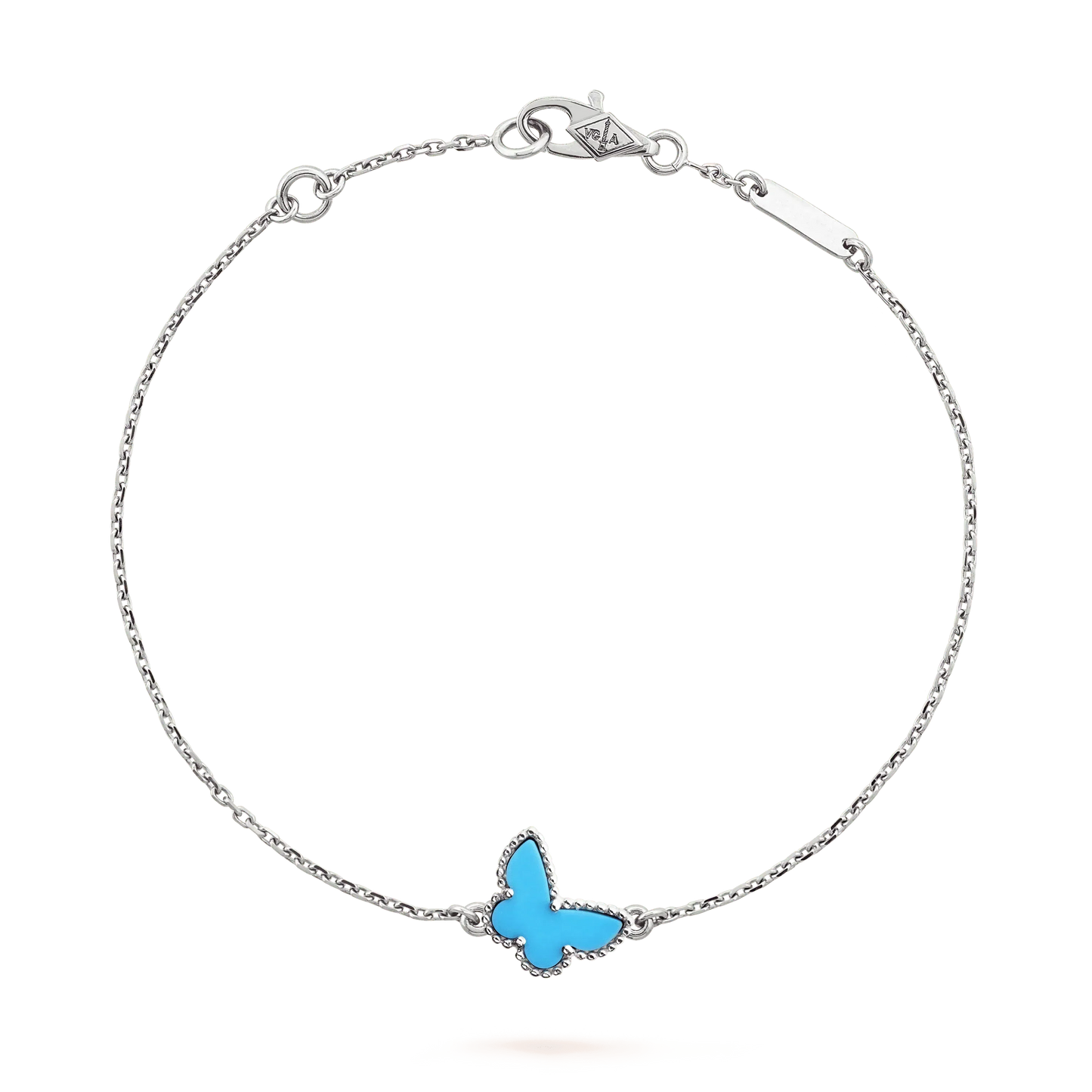 [Violet JW]BUTTERFLY TURQUOISE BUTTERFLY BRACELET SILVER
