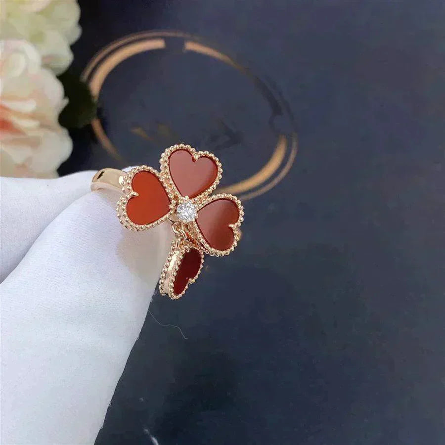 [Violet JW]SWEET CLOVER CARNELIAN RING