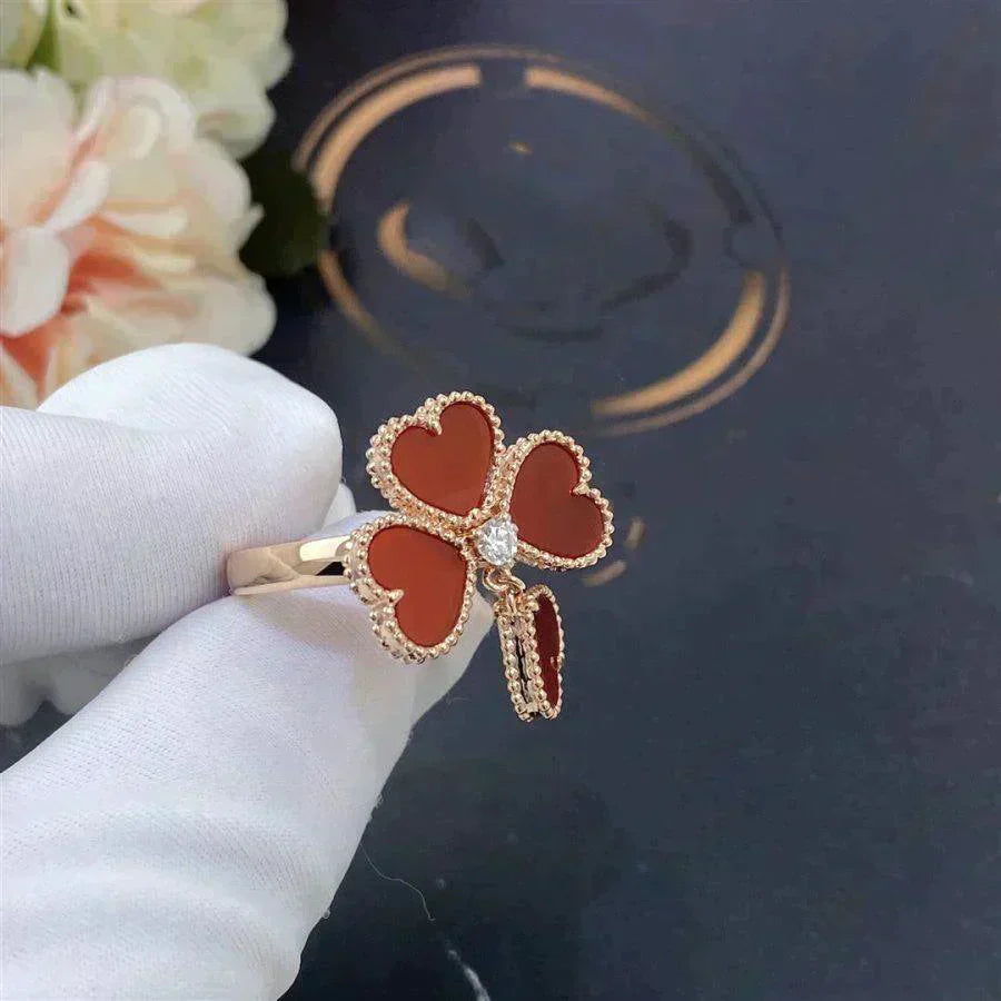 [Violet JW]SWEET CLOVER CARNELIAN RING